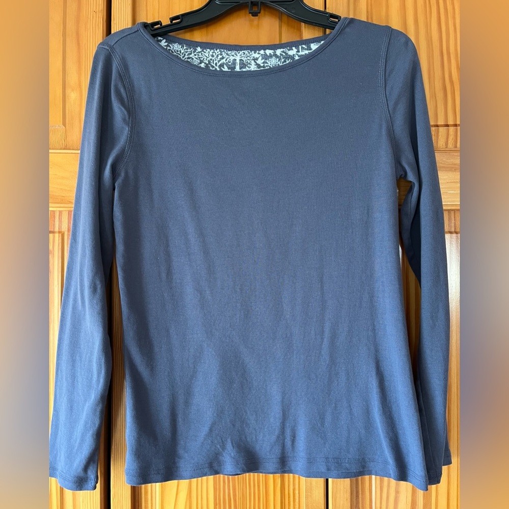 Gray Blue Super Soft Long Sleeve Tee